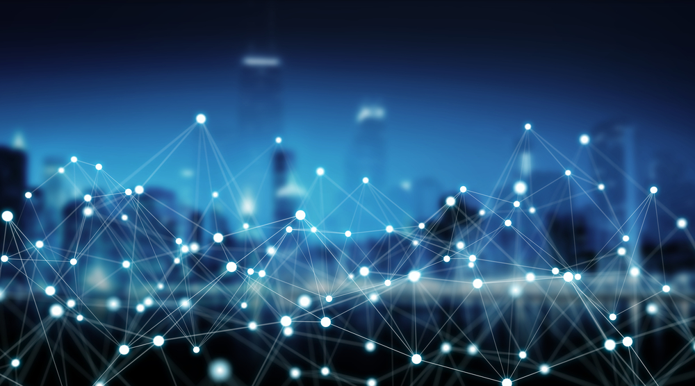 Connections system and datas exchanges 3D rendering